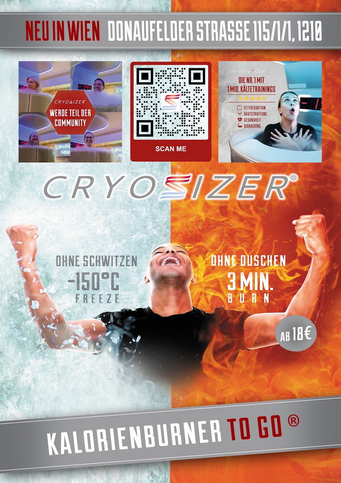 CRYOSIZER Club W1 – Kältekammer Wien – Kryotherapie