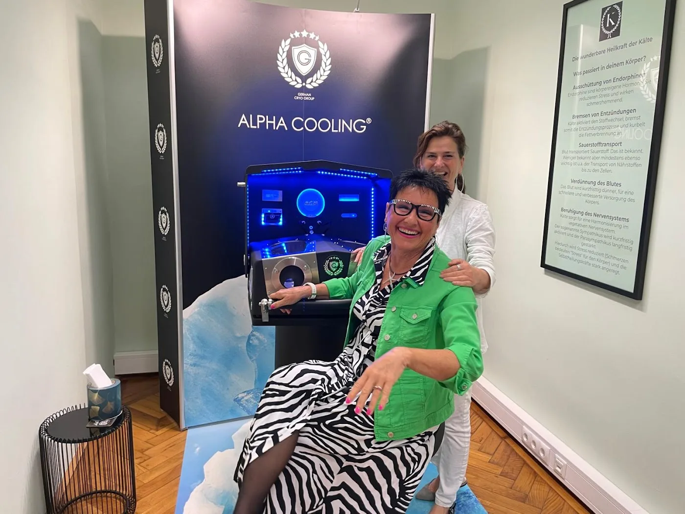 Kältebox Wien Alpha Cooling Kyrotherapie